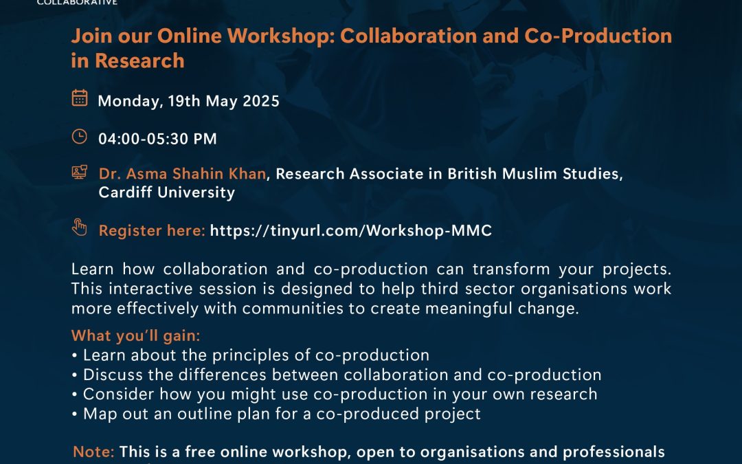 Upcoming Event:  Collaboration and Co-Production in Research